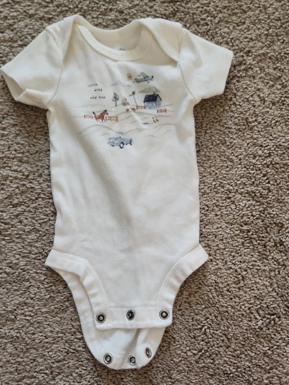 Carter's Blue and White Boys' 3-Piece Outfit Set